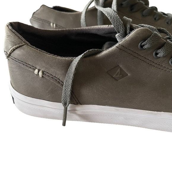 Sperry Men's Striper II leather gray size 8 - Picture 2 of 11